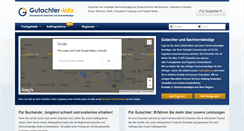 Desktop Screenshot of gutachter-info.de